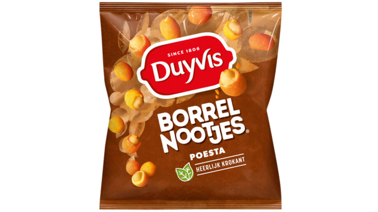 Borrelnootjes Duyvis poesta zak 275gr