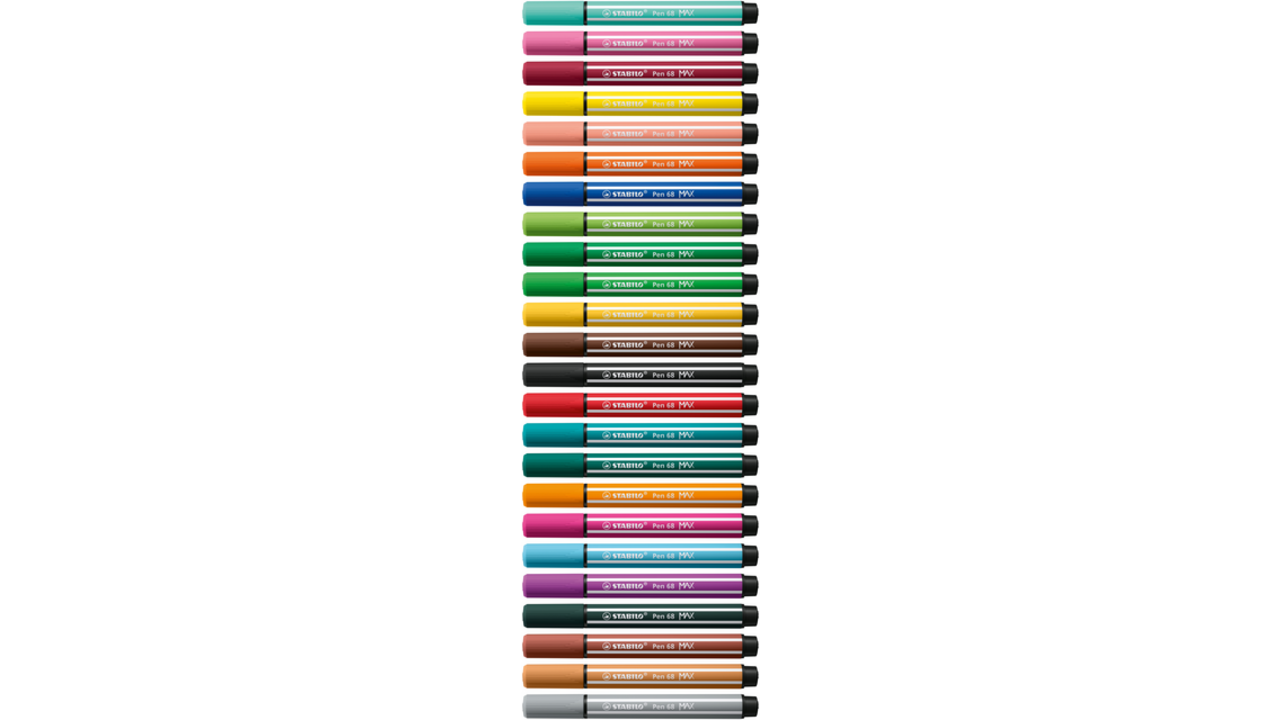 Viltstift STABILO Pen 68/30 Max bleek vermiljoen