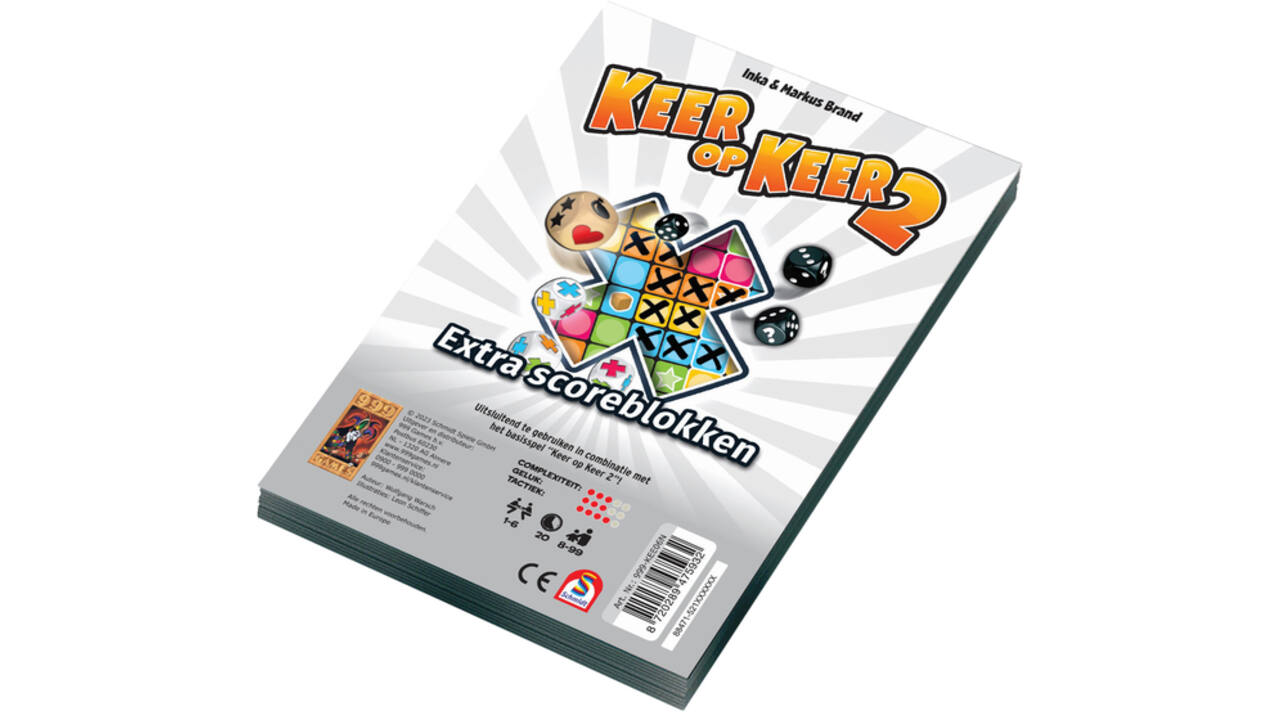 Scoreblok Keer op Keer 2 twee stuks Level 1