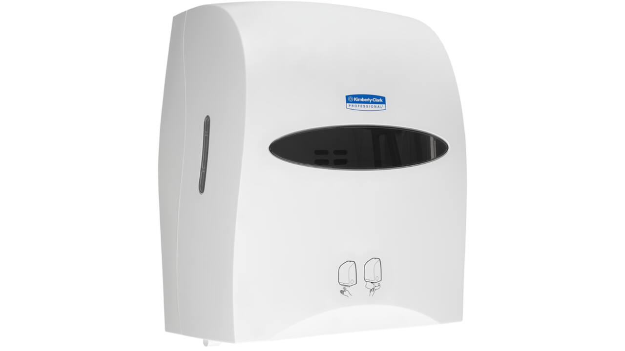 Handdoekroldispenser Kimberly Clark met sensor wit 9960
