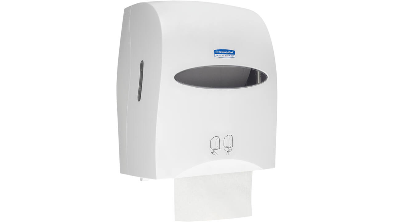 Handdoekroldispenser Kimberly Clark met sensor wit 9960