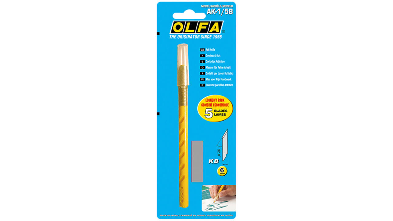 Kunst en handwerkmes Olfa AK-1 blister à 1 stuk