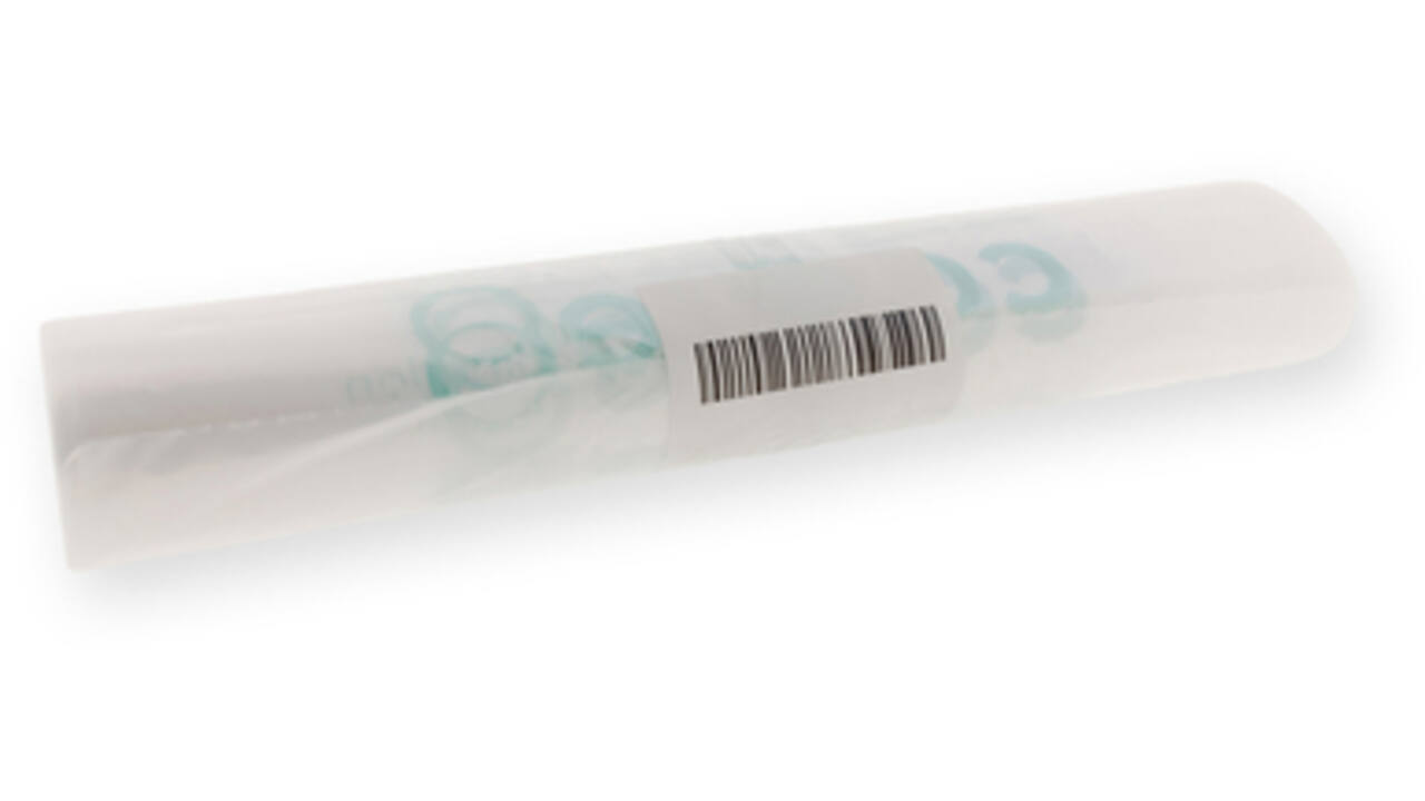 Inzamelzak koffiebekers 5% IEZZY trackersack 120 L, rHDPE transparant
