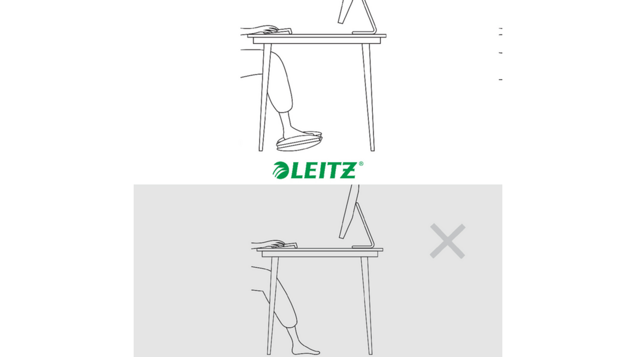 Voetensteun Leitz Ergo verstelbaar lichtgrijs