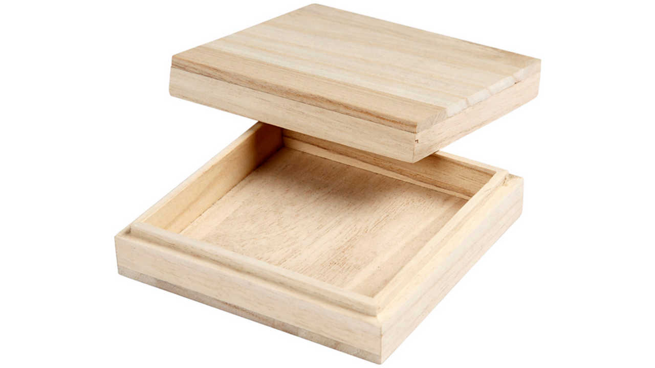 Doos Creativ Company 10x10x3cm hout