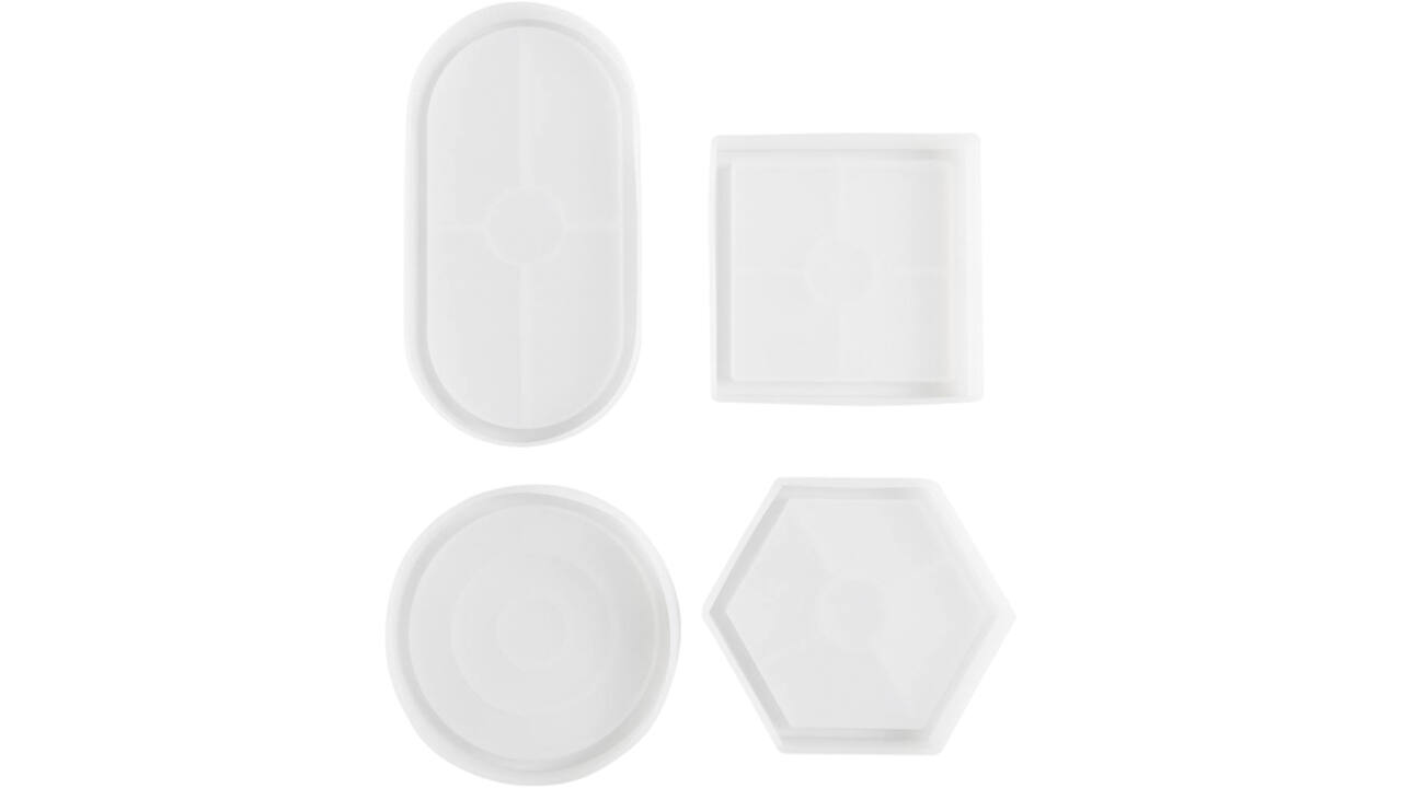 Silicone vormen Creativ Company set à 4 vormen