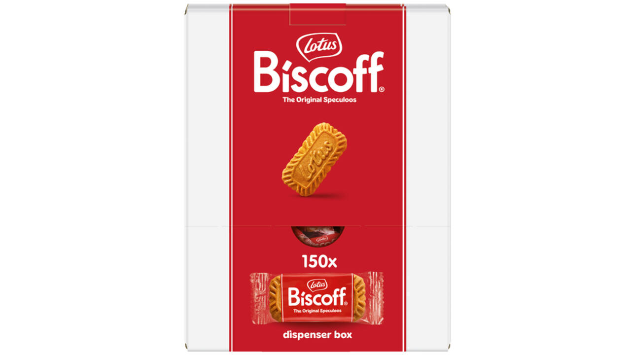 Koekjes Lotus Biscoff speculoos dispenser 150 stuks