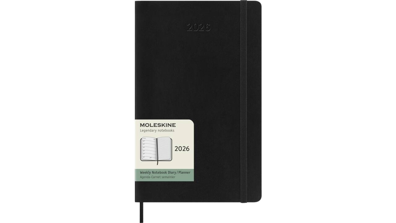 Agenda 2025 Moleskine 12M Planner Weekly 7dagen/1pagina large sc black