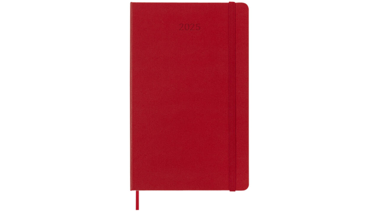 Agenda 2025 Moleskine 12M Planner Weekly 7dagen/1pagina large hc scarlet red