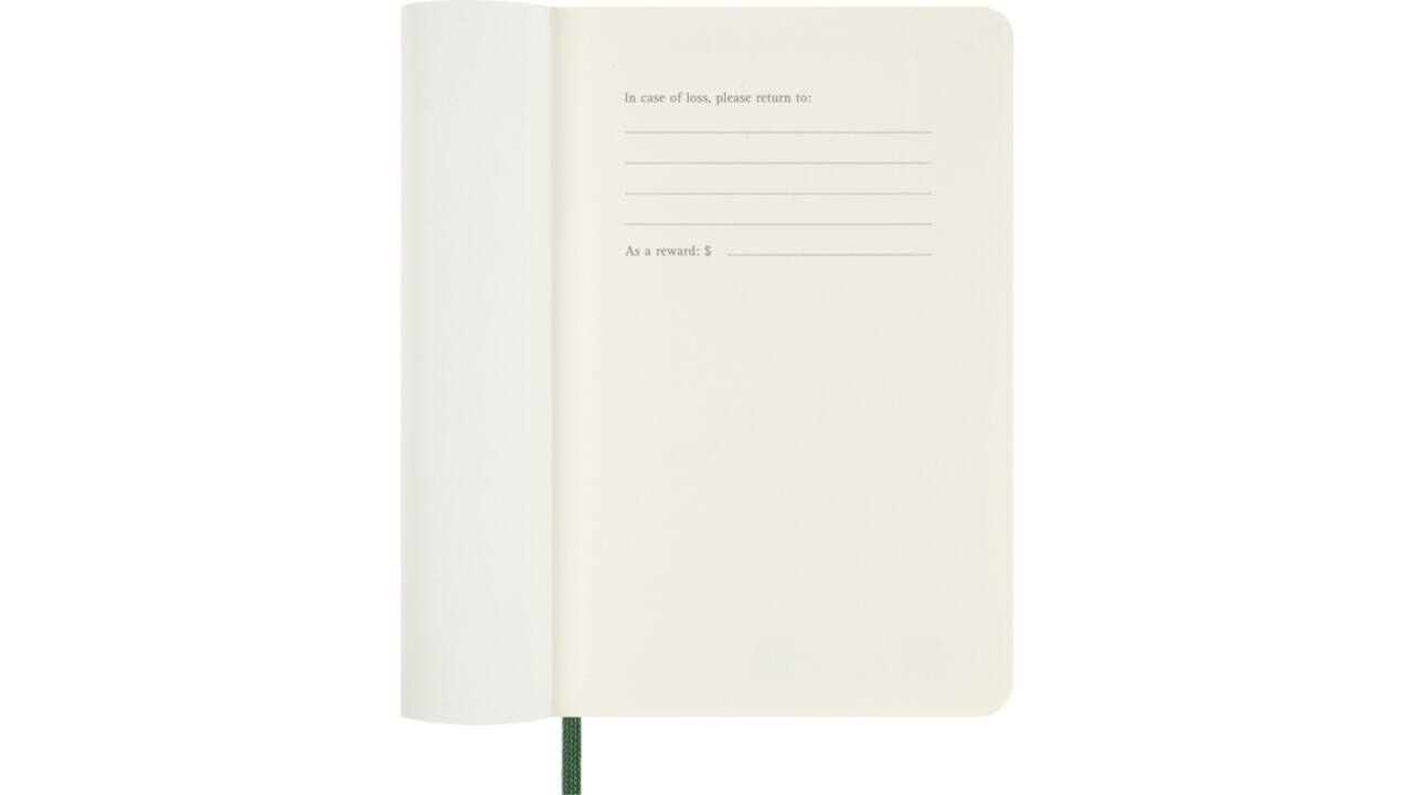 Agenda 2025 Moleskine 12M Planner Weekly 7dagen/1pagina pocket sc myrtle green