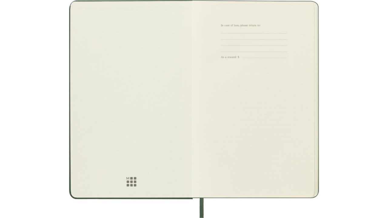 Agenda 2025 Moleskine 12M Planner Weekly 7dagen/1pagina large hc myrtle green