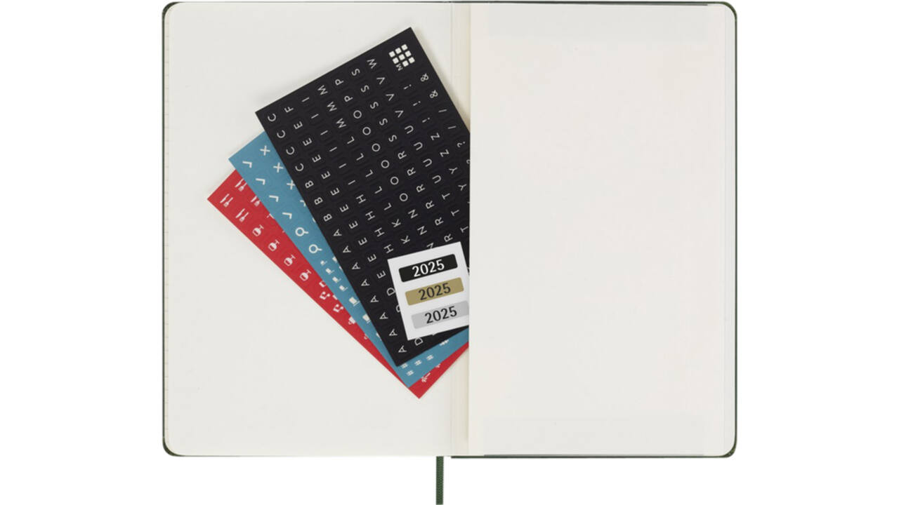Agenda 2025 Moleskine 12M Planner Weekly 7dagen/1pagina large hc myrtle green