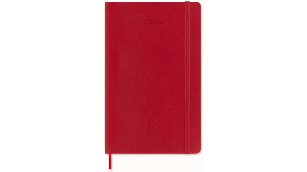Agenda 2025 Moleskine 12M Planner Weekly 7dagen/1pagina large sc scarlet red
