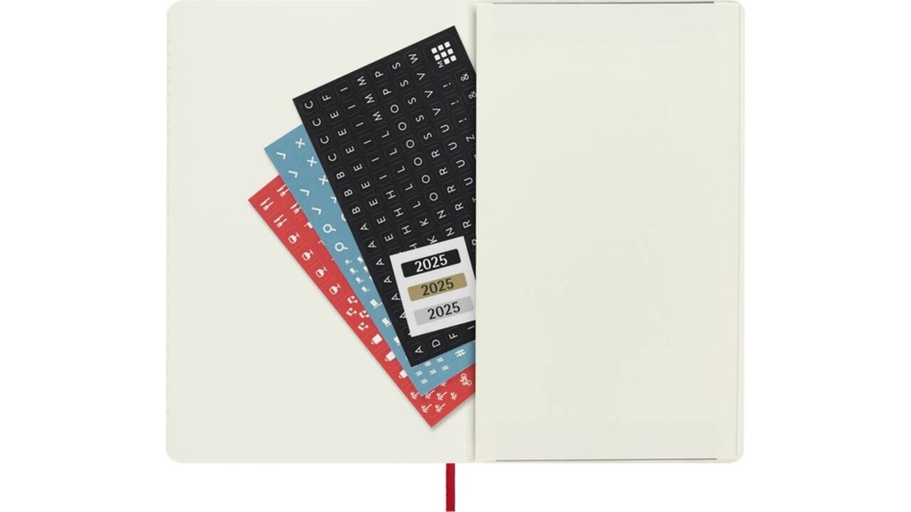 Agenda 2025 Moleskine 12M Planner Weekly 7dagen/1pagina large sc scarlet red
