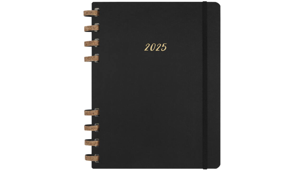 Life planner 2025 Moleskine 12M Spiral 7dagen/2pagina's extra large hc black