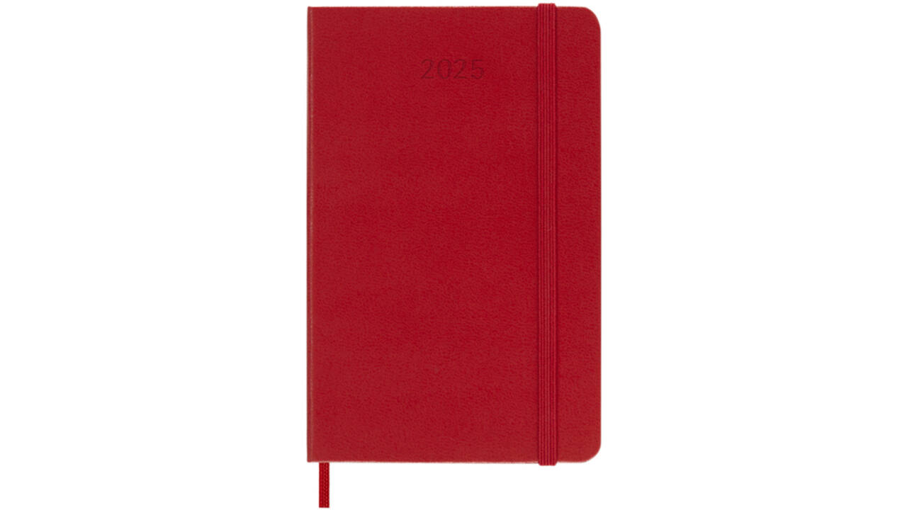 Agenda 2025 Moleskine 12M Planner Weekly 7dagen/1pagina pocket hc scarlet red