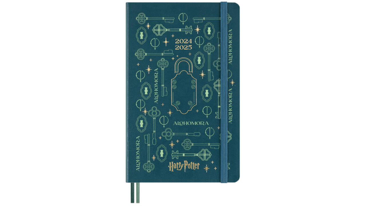 Agenda 2024/2025 Moleskine 18M Harry Potter Alohomora 7dagen/1pagina large hc blauw