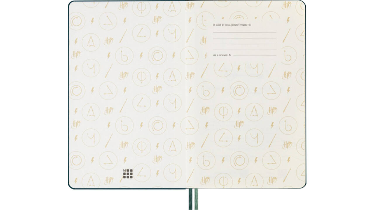 Agenda 2024/2025 Moleskine 18M Harry Potter Alohomora 7dagen/1pagina large hc blauw
