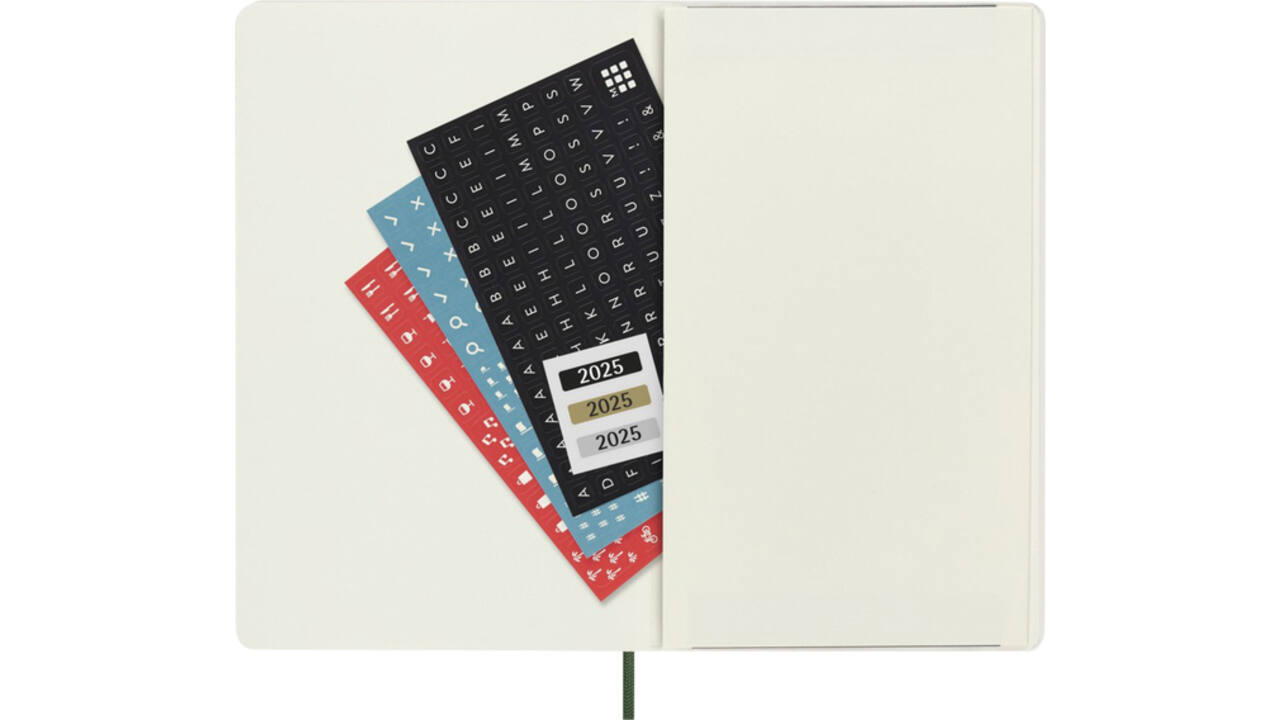 Agenda 2025 Moleskine 12M Planner Weekly 7dagen/1pagina large sc myrtle green