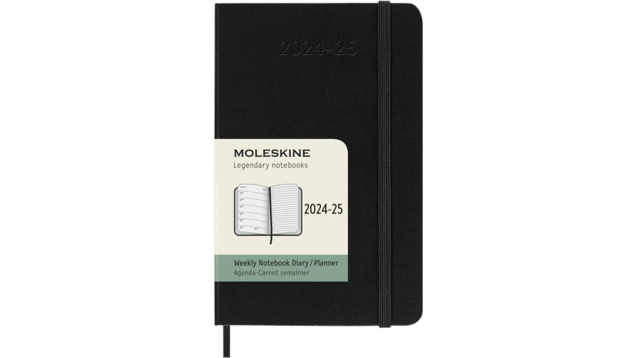 Agenda 2024/2025 Moleskine 18M Planner Weekly 7dagen/1pagina pocket hc black
