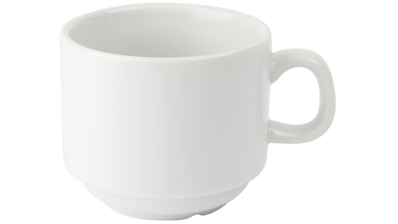 Theekop Olympia Whiteware 200 ml doos 12 stuks wit