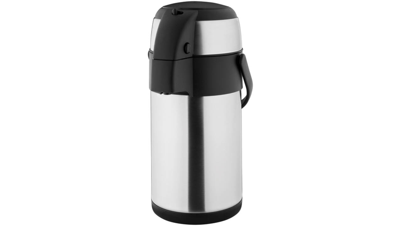 Thermoskan Olympia met pomp 2.5 liter rvs