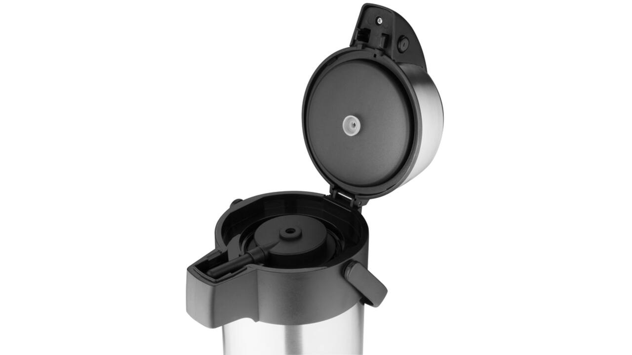 Thermoskan Olympia met pomp 2.5 liter rvs