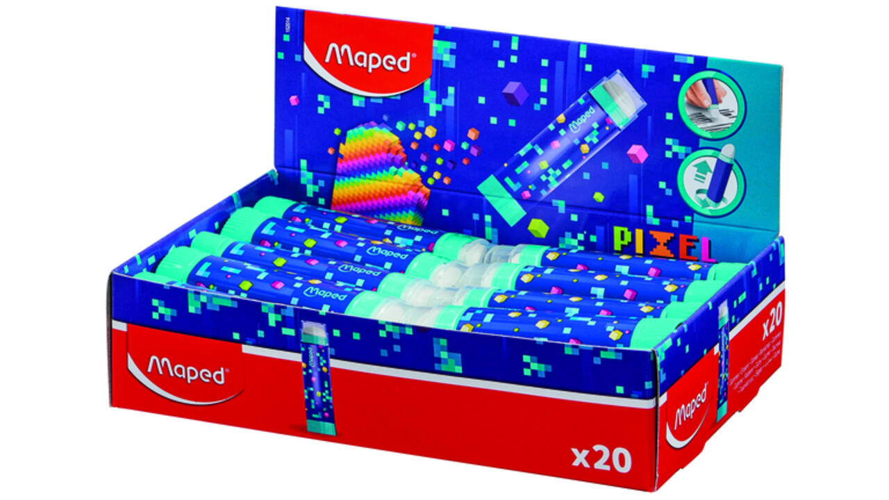 Gum Maped Pixel Party in tube display à 20 stuks
