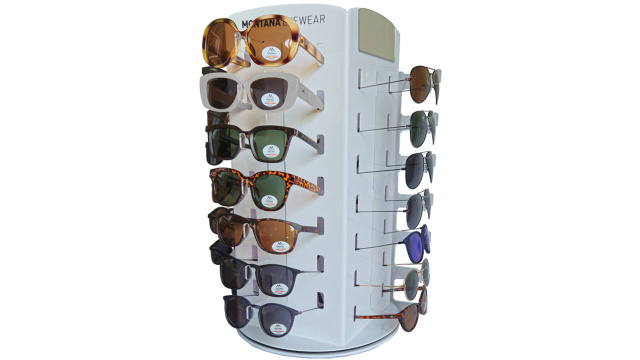 Zonnebril Montana assorti display met 28 posities à 58 stuks