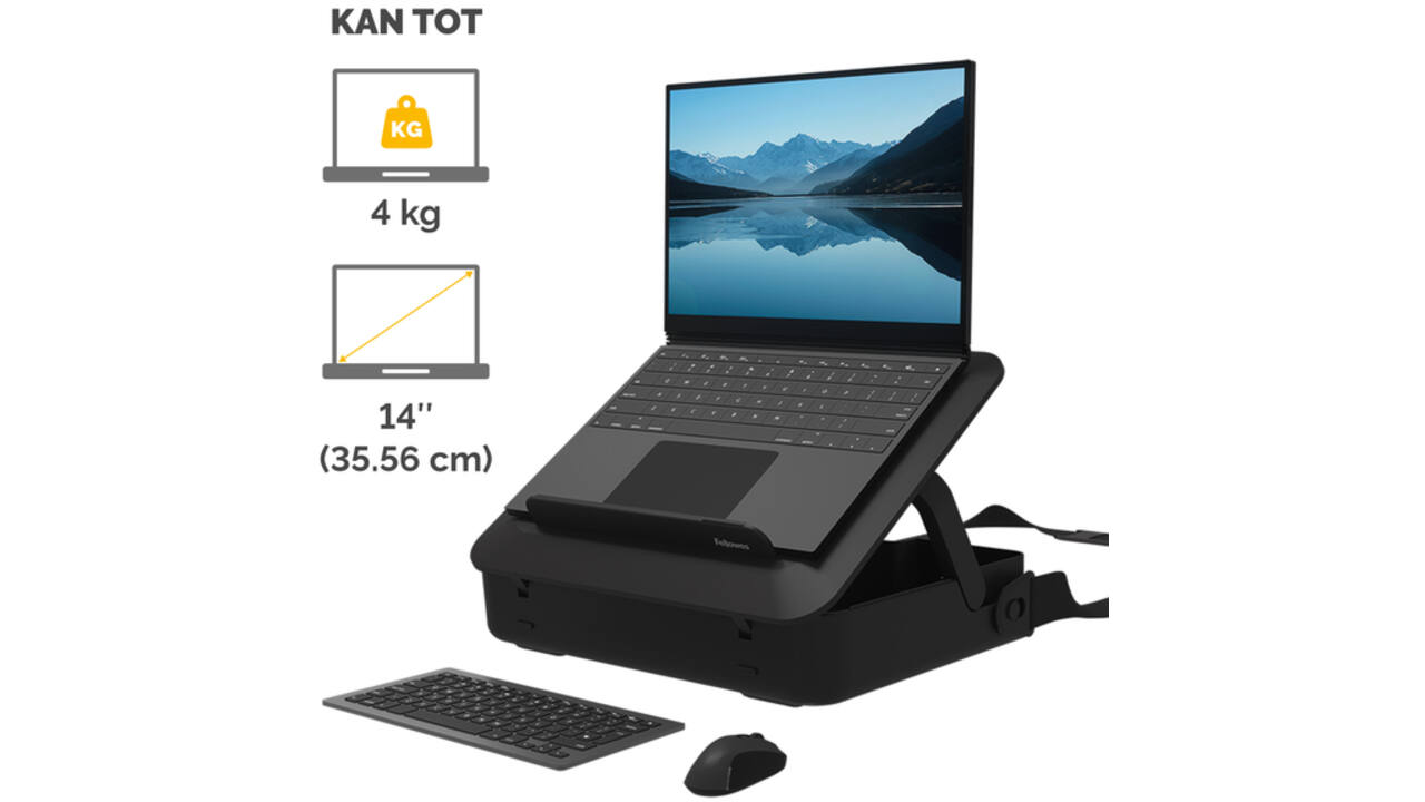Laptopstandaard Draagtas Fellowes Breyta zwart