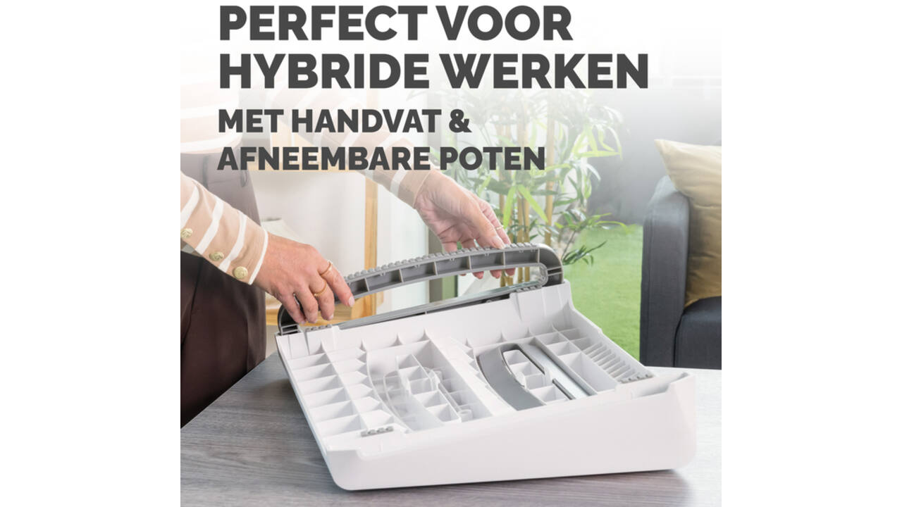 Voetensteun Fellowes Breyta wit