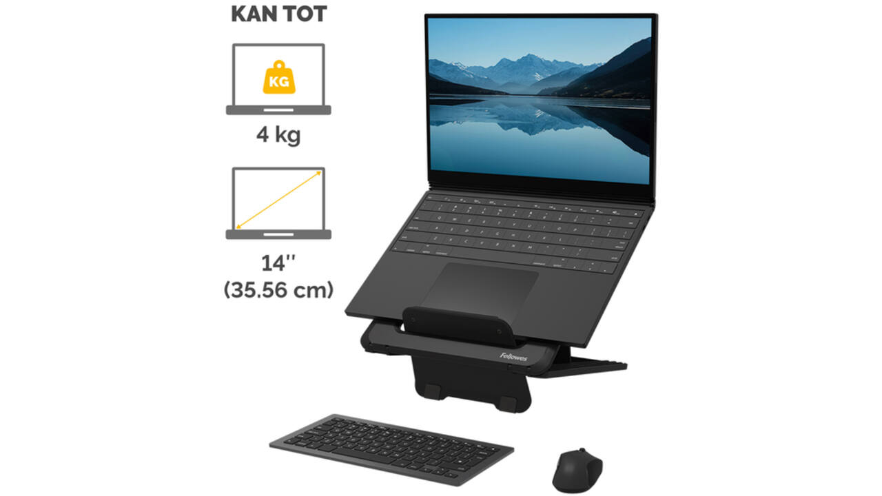 Laptopstandaard Fellowes Breyta zwart