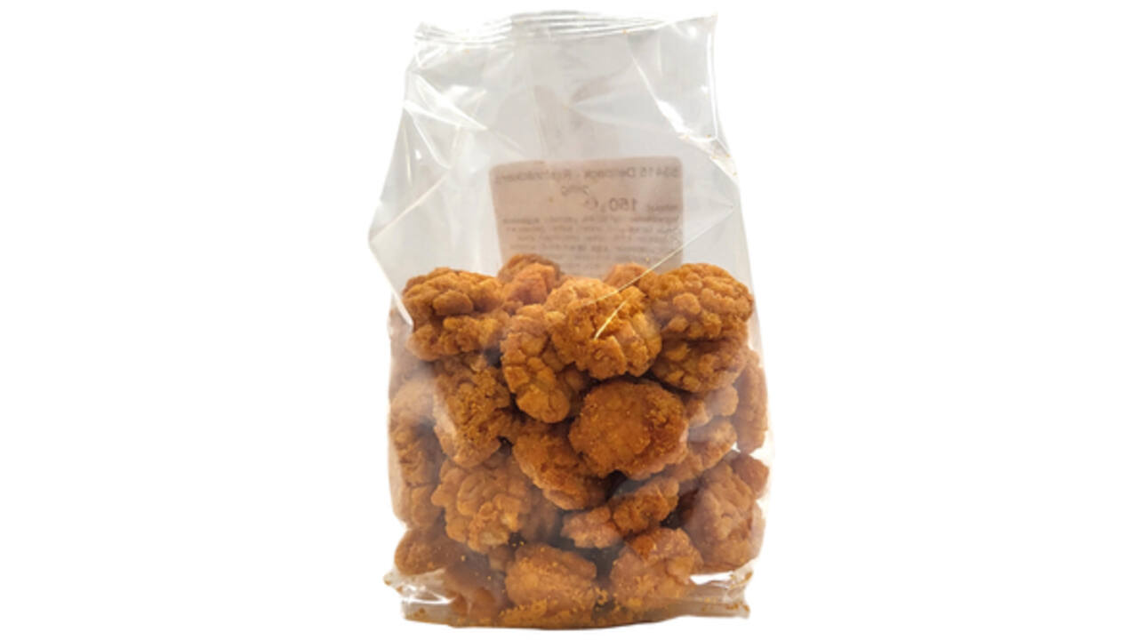 Rijstcrackers Delinuts chili zak 150 gram