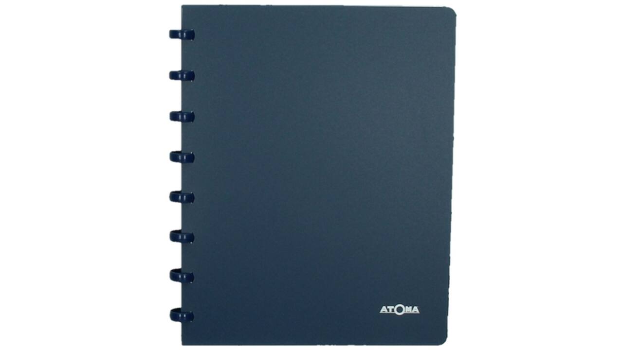 Adresboek Atoma A5 lijn 54vel 90gr PP assorti