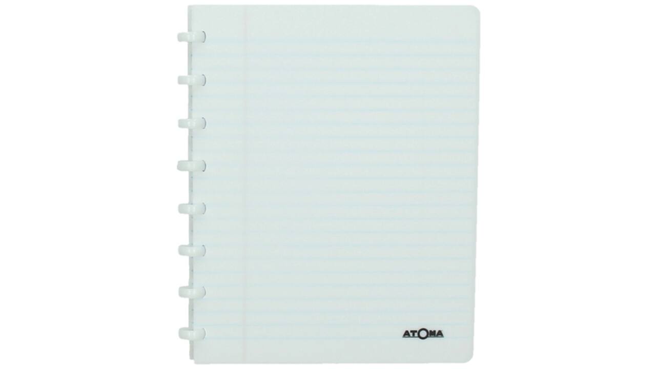 Adresboek Atoma A5 lijn 54vel 90gr PP assorti