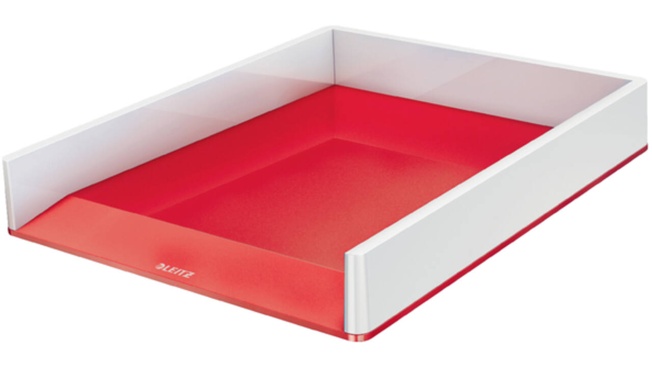 Brievenbak Leitz WOW A4 wit/rood