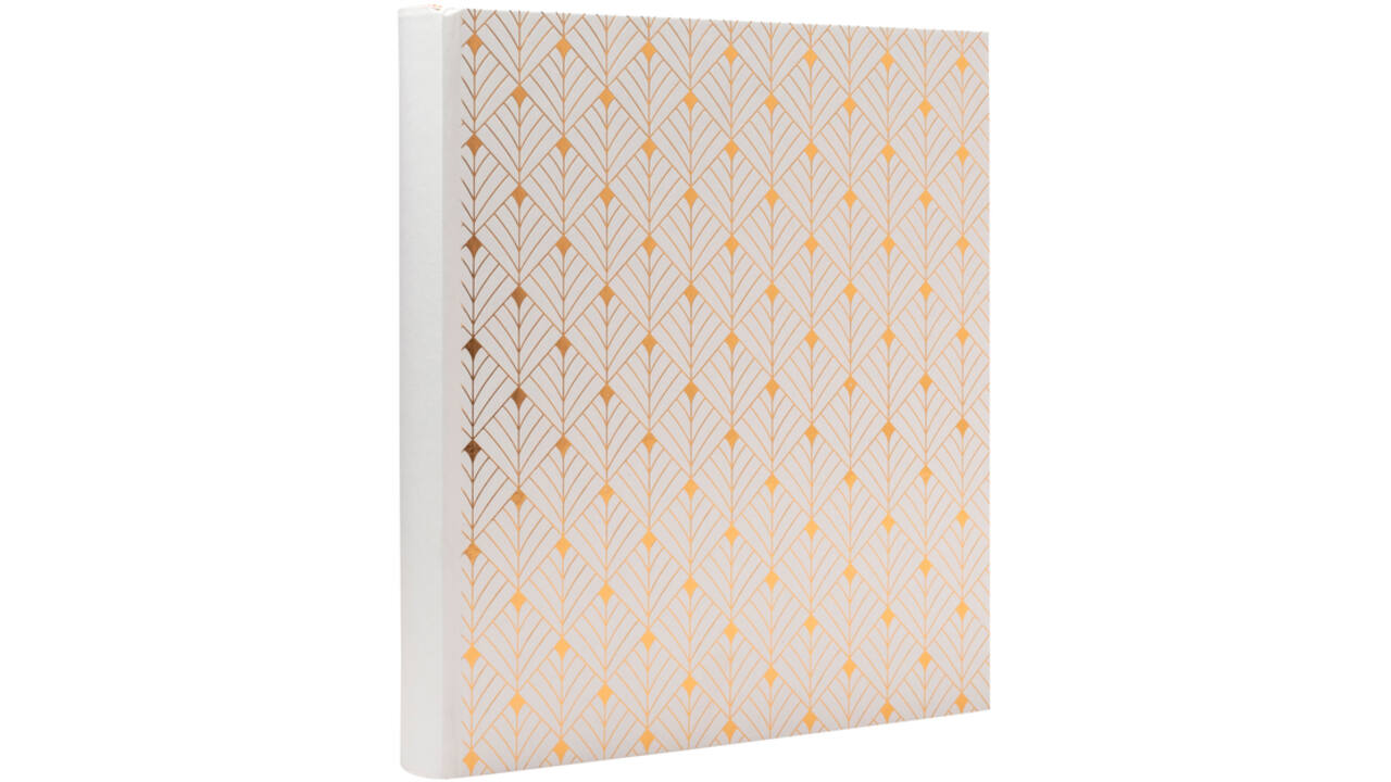 Fotoalbum Exacompta 29x32cm 60 zwarte pagina's Néo Déco wit