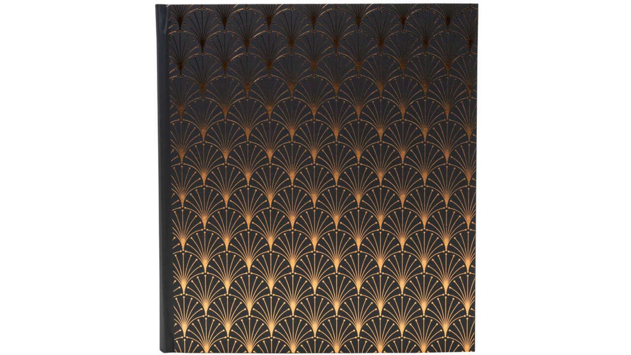 Fotoalbum Exacompta 29x32cm 60 zwarte pagina's Néo Déco zwart