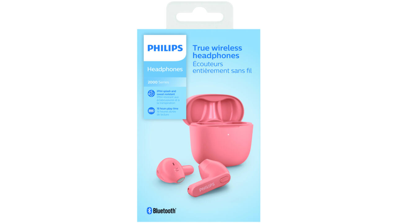 Oortelefoon Philips In-ear TWS TAT2236 roze