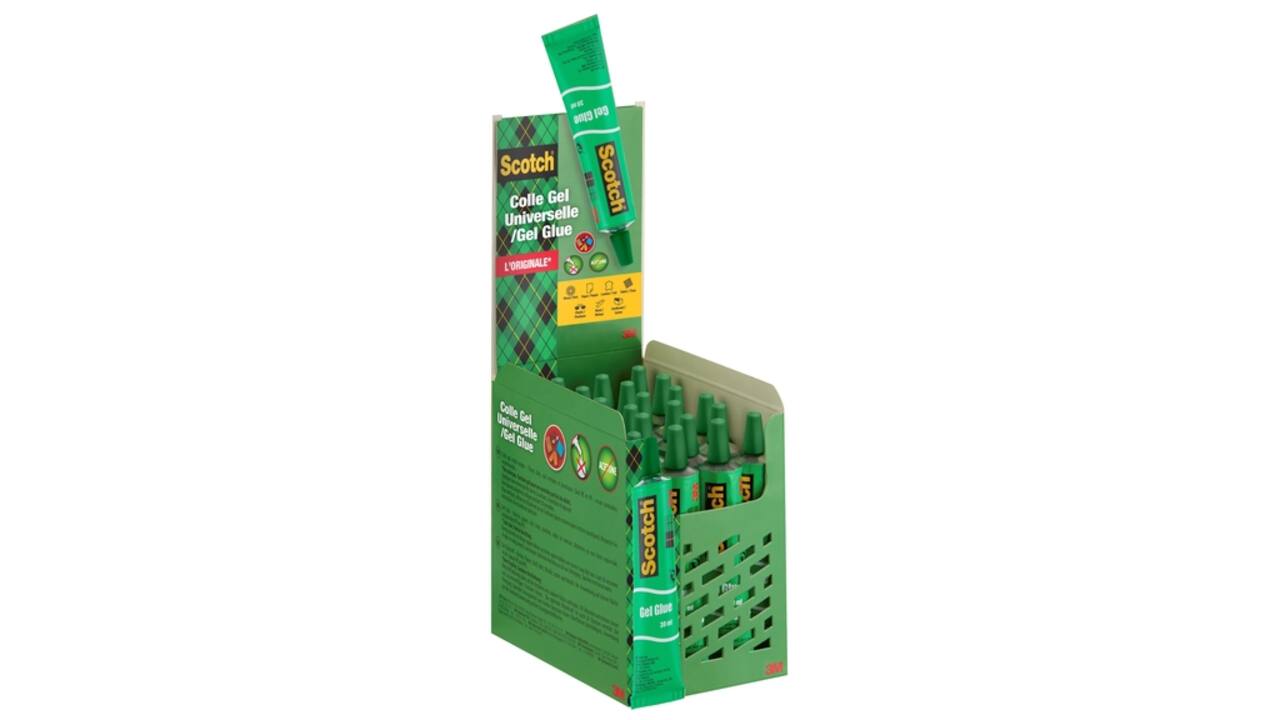 Lijm Scotch gel 30ml display 24stuks