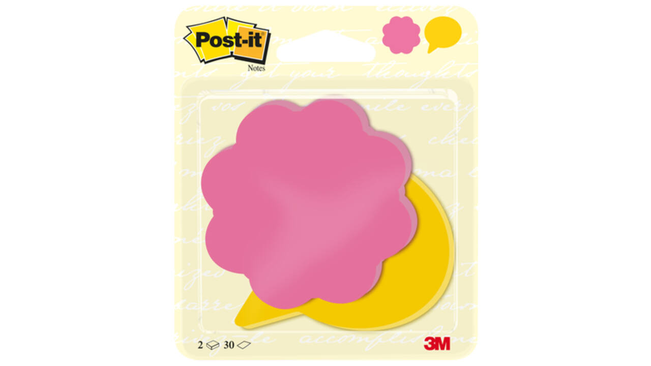 Memoblok 3M Post-it 2030-FS Bloem Tekstballon