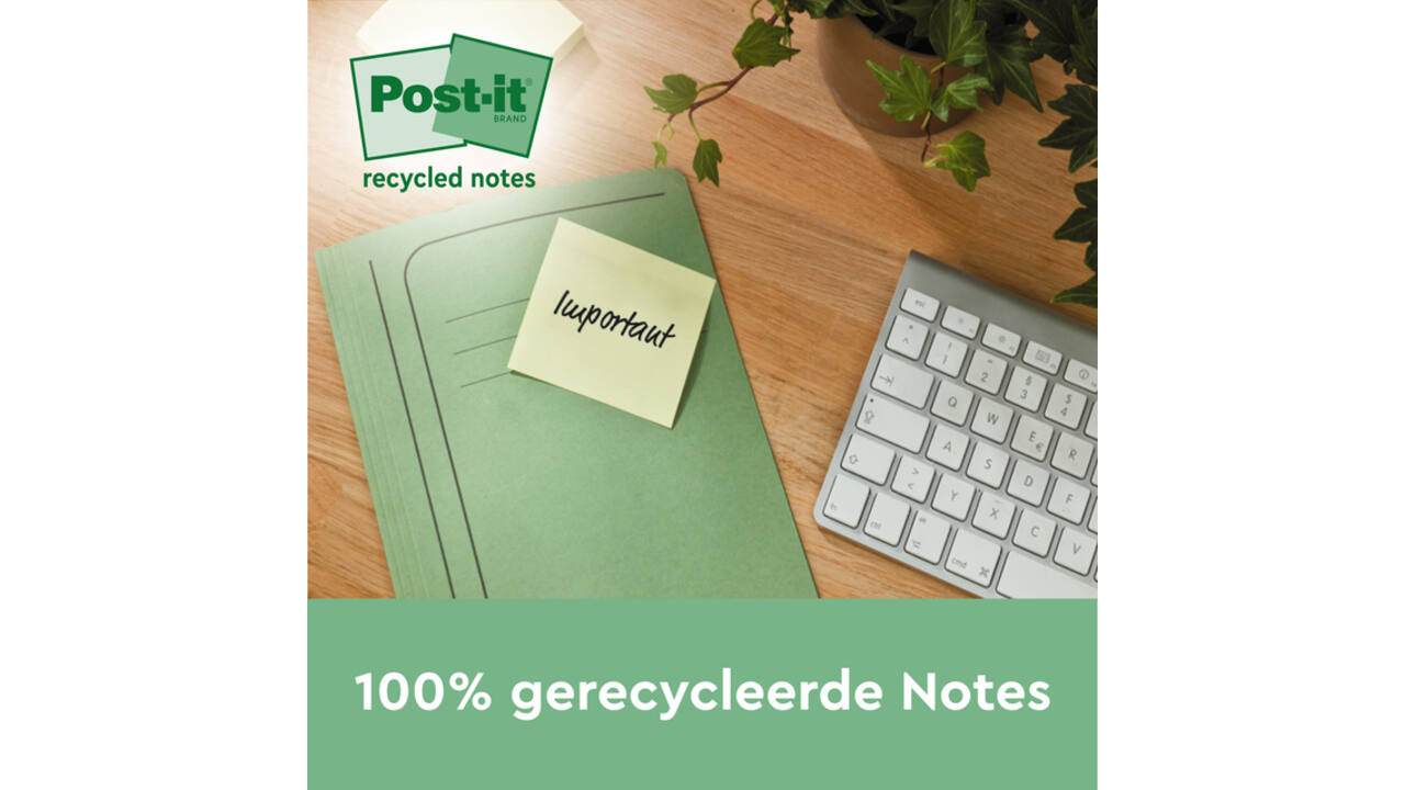 Memoblok 3M Post-it 622 RSS3CY 47,6x47,6mm geel