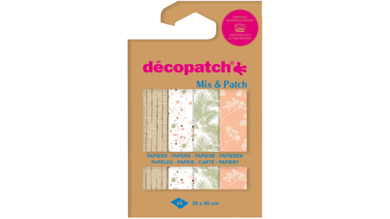 Hobbypapier Décopatch 30x40cm set à 4 vel thema Terracotta