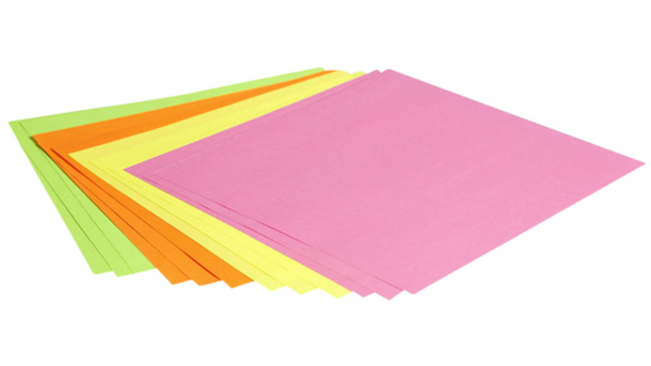 Origami Clairefontaine Neon 20x20cm set à 100 vel 70gram assorti