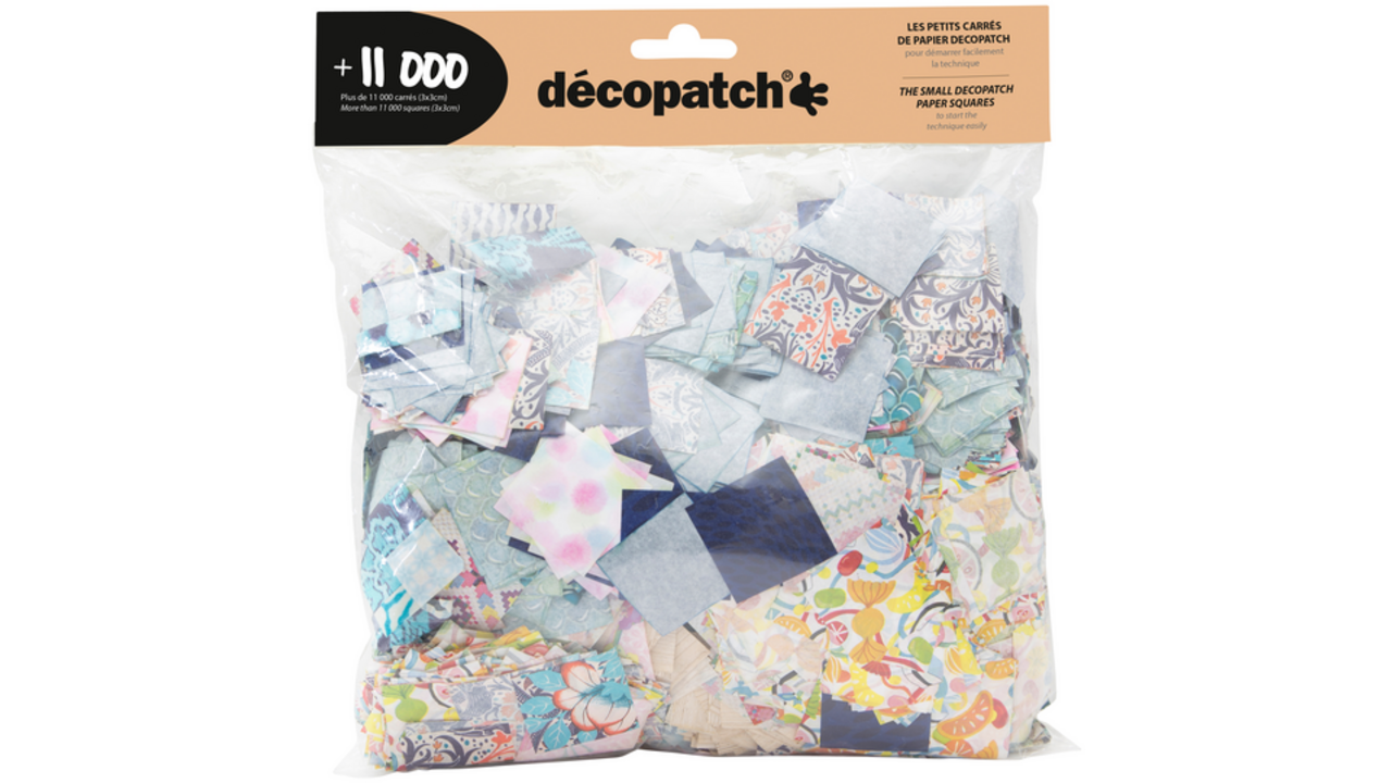 Hobbypapier Décopatch 3x3cm set à 11.000 stuks assorti