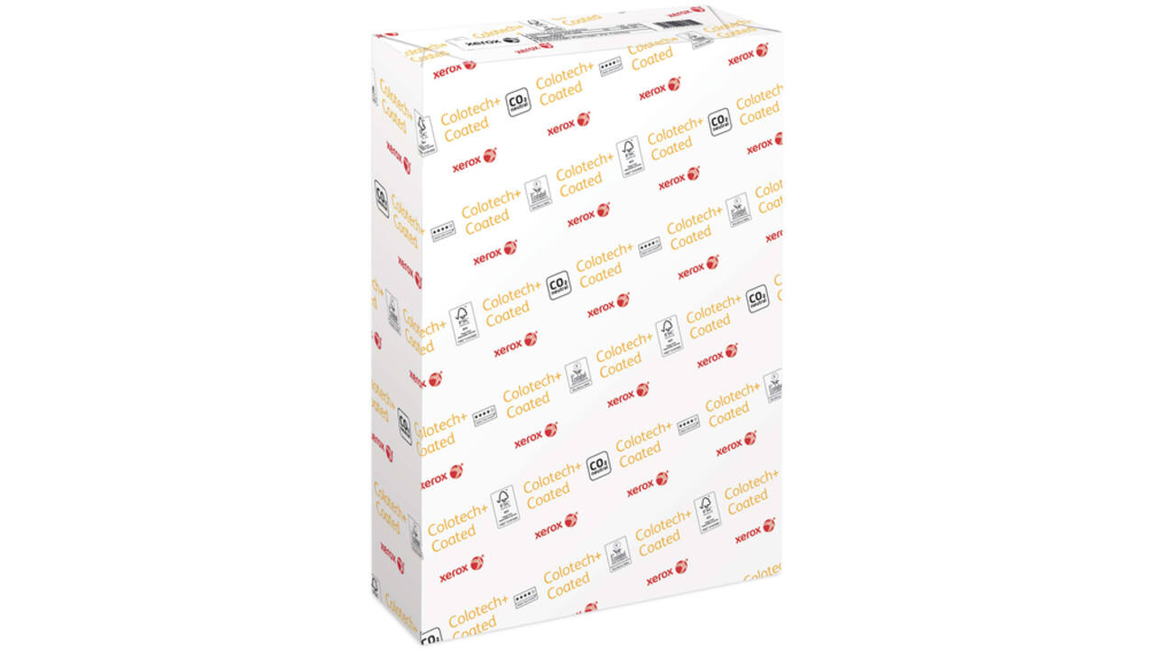 Laserpapier Xerox Colotech+ glossy coated A3 130gr wit 500vel