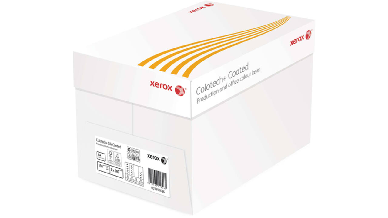 Laserpapier Xerox Colotech+ silk coated A4 170gr wit 250vel