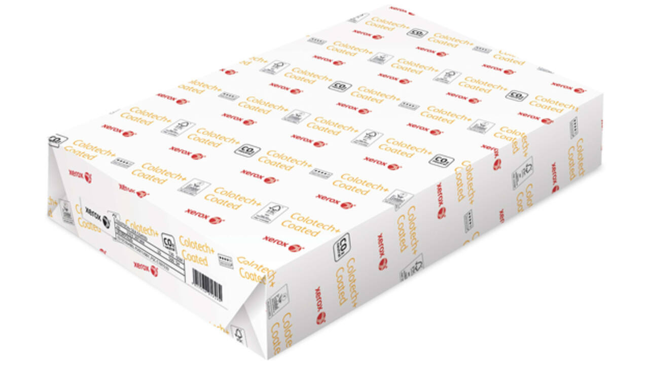 Laserpapier Xerox Colotech+ silk coated A4 130gr wit 500vel