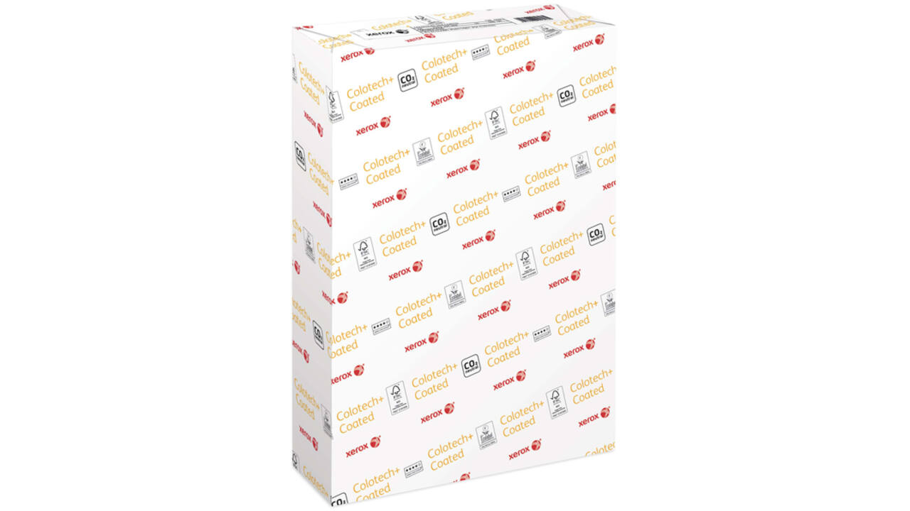 Laserpapier Xerox Colotech+ silk coated A4 130gr wit 500vel