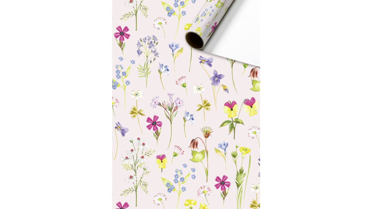 Inpakpapier Stewo Classic Bouquet 200x70cm assorti